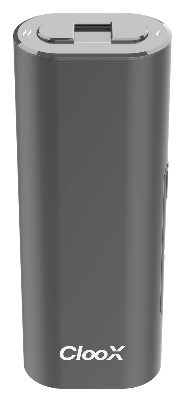 Top view of the ClooX device showing the two heating chambers