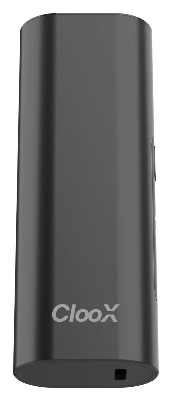 ClooX low angle view showing the charging port
